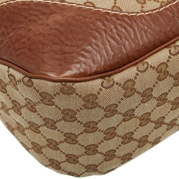 Gucci GG Canvas One Shoulder Bag Shoulder Bag 203506 Black Leather Women's Gucci - Picture 7 of 10